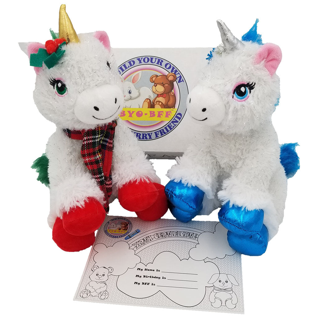 BYO BFF 8in Christmas Unicorn Gift Box