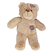 Stuffed Animals Plush Toy - “Brown Patches” the Bear 8” - Build Your Own Best Furry Friend