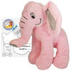 Stuffed Animals Plush Toy - “Pinky” the Elephant 8” - Build Your Own Best Furry Friend