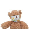 Stuffed Animals Plush Toy and Face Mask Bundle - “Butterscotch” the Bear 16” and Toy Mask “Jungle”