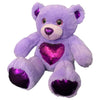 Stuffed Animals Plush Toy - “Glitz” the Purple Bear 16”