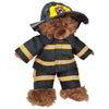 Stuffed Animals Plush Toy Outfit – Black Firefighter Suit 8” - Build Your Own Best Furry Friend