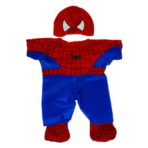 Stuffed Animals Plush Toy Outfit – Spidey Teddy Costume 8” - Build Your Own Best Furry Friend