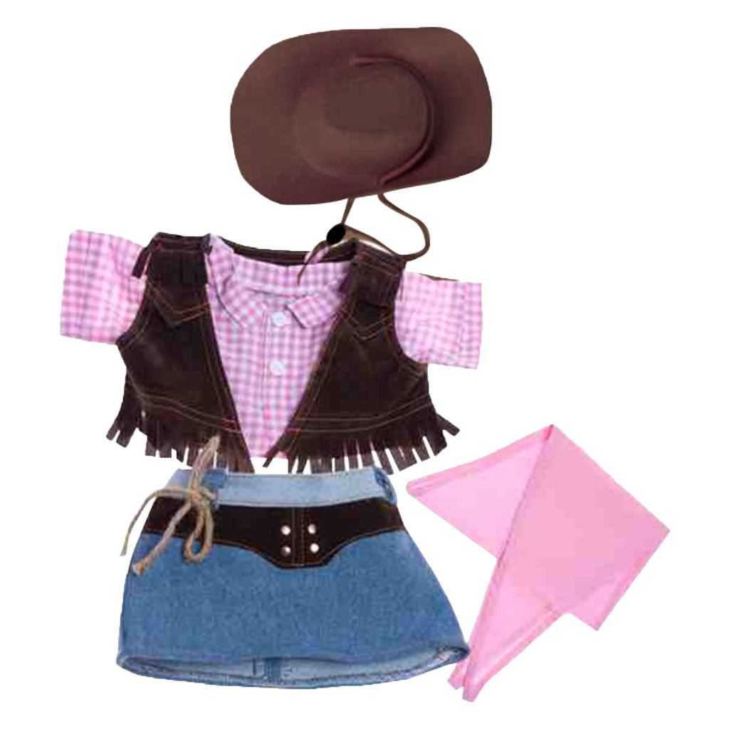 Stuffed Animals Plush Toy Outfit – Cowgirl Outfit 8” - Build Your Own Best Furry Friend