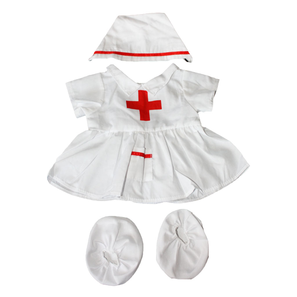 Stuffed Animals Plush Toy Outfit – Nurse Outfit 16” - Build Your Own Best Furry Friend