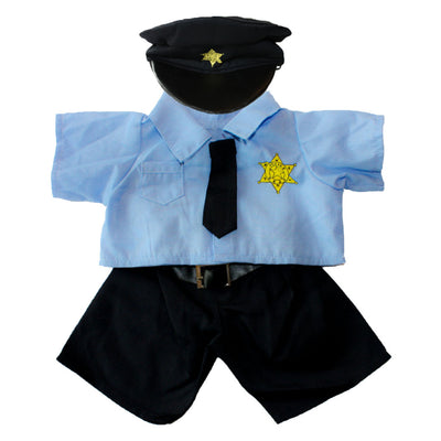 Stuffed Animals Plush Toy Outfit – Policeman Outfit 16” - Build Your Own Best Furry Friend