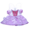 Stuffed Animals Plush Toy Outfit – Purple “Cinderella” Dress w/Wings 8” - Build Your Own Best Furry Friend