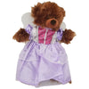 Stuffed Animals Plush Toy Outfit – Purple “Cinderella” Dress w/Wings 8” - Build Your Own Best Furry Friend