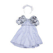 Stuffed Animals Plush Toy Outfit – Silver Angel Dress 8” - Build Your Own Best Furry Friend