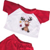 Stuffed Animals Plush Toy Outfit – Reindeer PJ’s 8” - Build Your Own Best Furry Friend