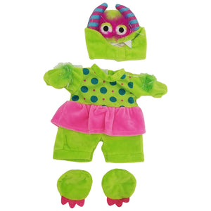 Stuffed Animals Plush Toy Outfit – Girlie Monster Costume 8” - Build Your Own Best Furry Friend