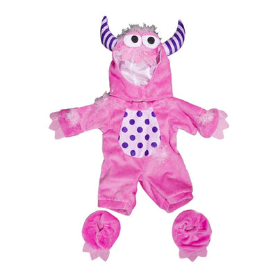 Stuffed Animals Plush Toy Outfit – Pink Monster Suit 16” - Build Your Own Best Furry Friend