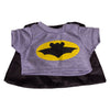 Stuffed Animals Plush Toy Outfit – Bat Tee w/Cape 8” - Build Your Own Best Furry Friend