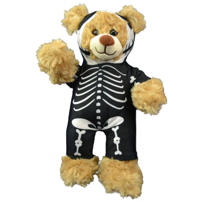 Stuffed Animals Plush Toy Outfit – Skeleton Costume 8” - Build Your Own Best Furry Friend