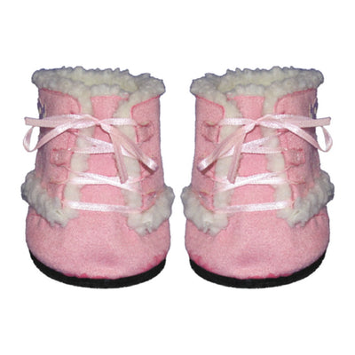 Stuffed Animals Plush Toy Outfit (Footwear) – Pink Furry Boots 16” - Build Your Own Best Furry Friend